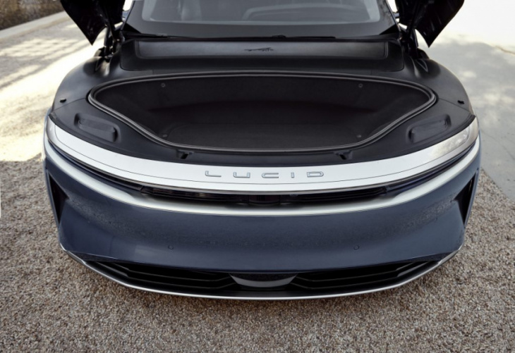 lucid air pure, air touring debut with landmark drag coefficient for production cars
