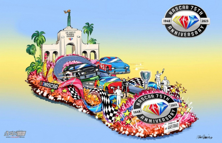 nascar to ring in the new year with 2023 rose parade float