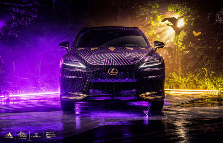 'black panther'-inspired lexus rx 500h designed by adidas s.e.e.d.