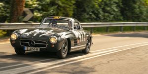 this mercedes-benz 300sl gullwing, once the subject of an andy warhol portrait, is headed to auction