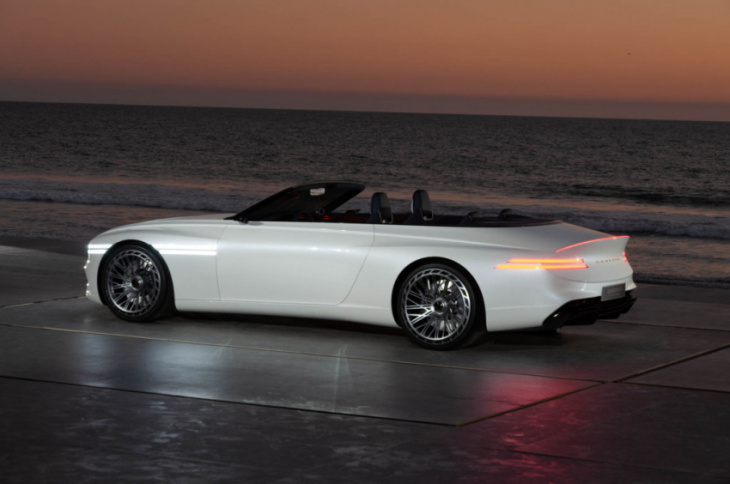 genesis x convertible concept makes the case for a sexy electric grand tourer