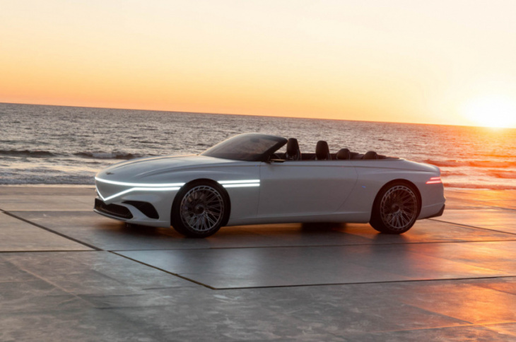 genesis x convertible concept makes the case for a sexy electric grand tourer