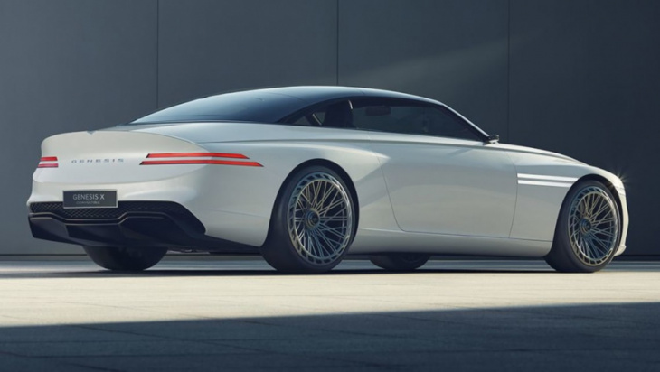 a convertible electric car! genesis takes aim with mercedes-benz sl with new x convertible concept