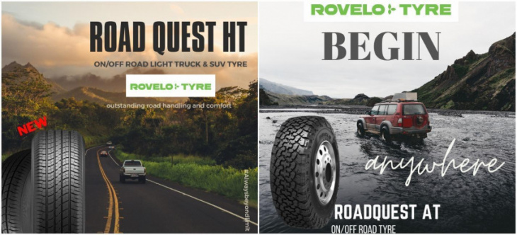 rovelo’s 4x4 tyre range - designed to meet all challenges at affordable prices 