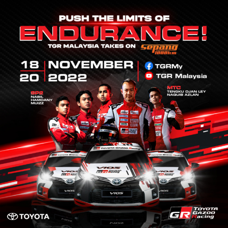 team toyota gunning for win at sepang 1000km race this weekend