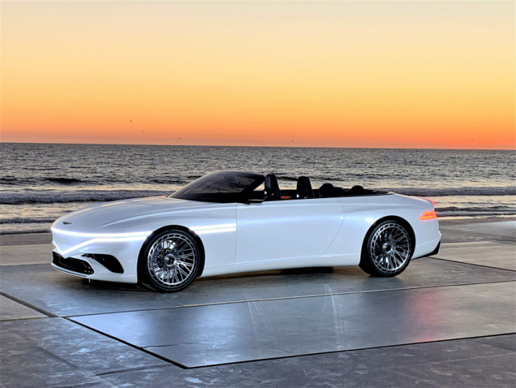 genesis x convertible concept wows with sleek, minimalist design