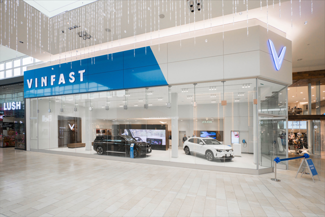 vinfast opens location in toronto’s yorkdale shopping center