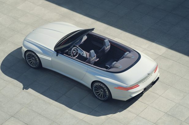 genesis unveils gorgeous electric convertible, suited for a french chateau