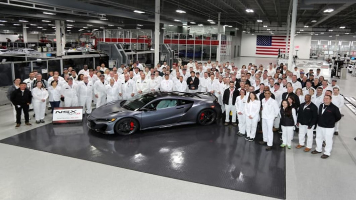 acura nsx sports car is officially retired with the final type s completed