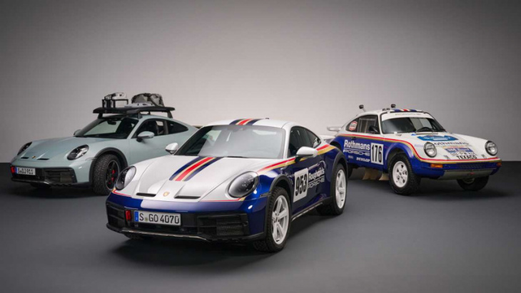 2023 porsche 911 dakar debuts in la with three-inch lift, 473 hp