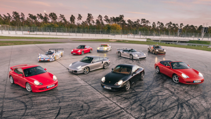 egg shortage? here's a load of 996-generation porsche 911s with *those* headlights