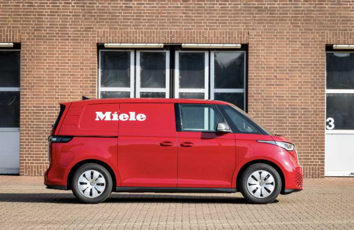 miele takes delivery of volkswagen id. buzz cargo