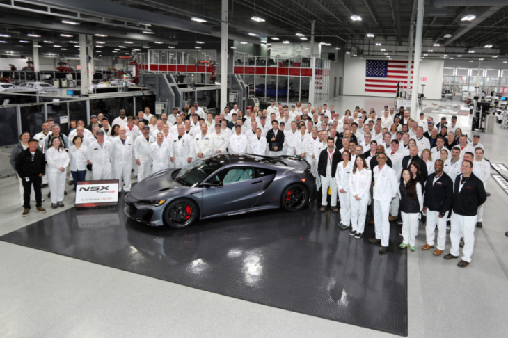 acura nsx production comes to an end