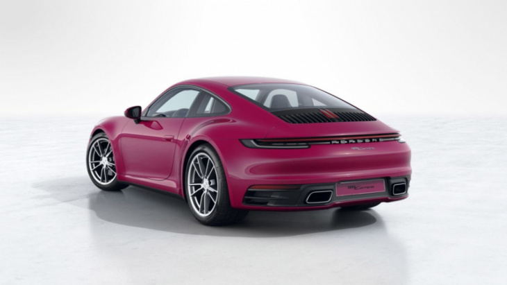 2023 porsche 911 now available in rubystar neo as a standard paint finish