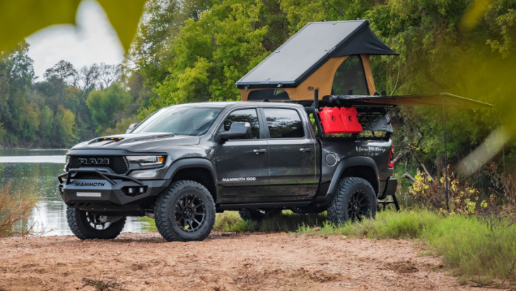 quick camping trip? you can now have your 1,012bhp hennessey mammoth with a tent on top