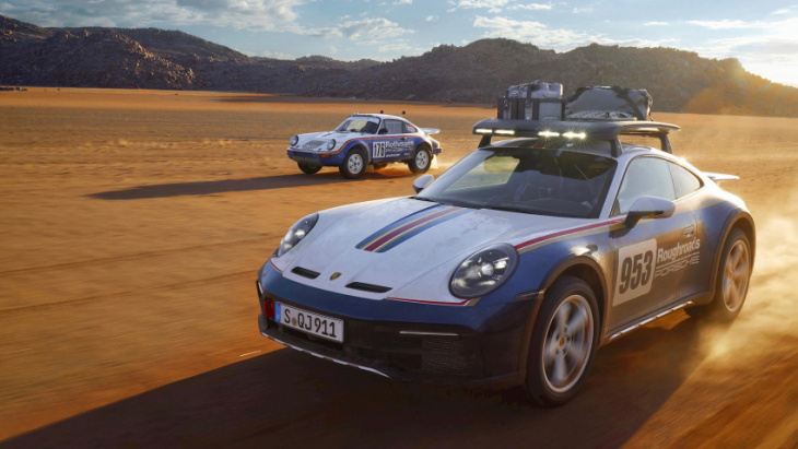 porsche 911 dakar extreme off-roader revealed: awesome, just don't mention the cigarettes