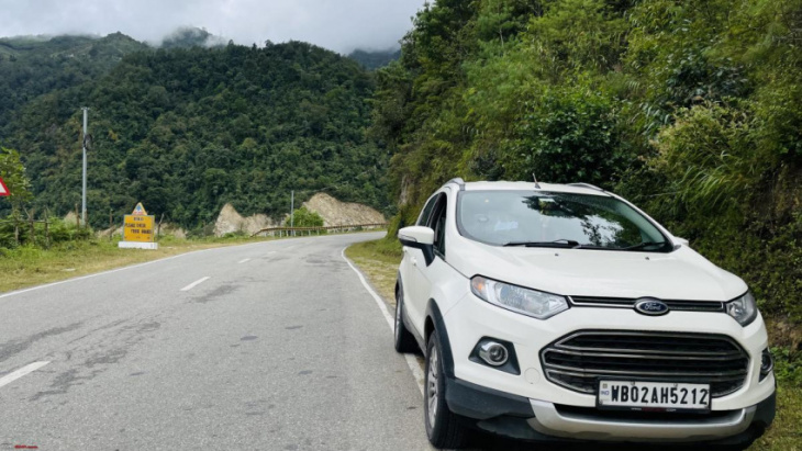 ford ecosport service updates after a recent road trip: 1.40l km done
