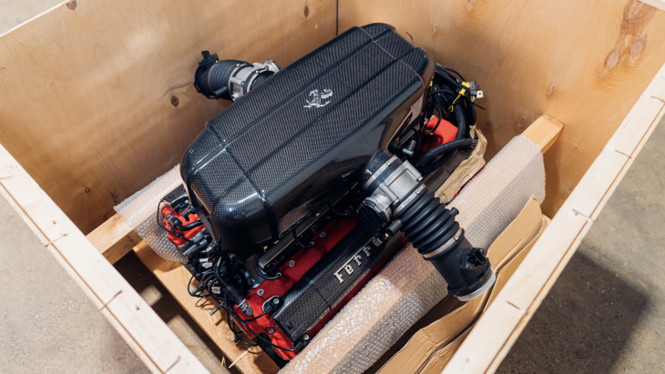 this new, unused ferrari enzo v12 ‘crate engine’ is up for sale. so, where would you put it?