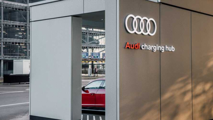 the second audi charging hub opened in zürich, switzerland
