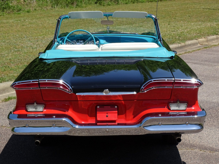 rare and fully restored edsel pacer convertible headlines the raleigh classic auction