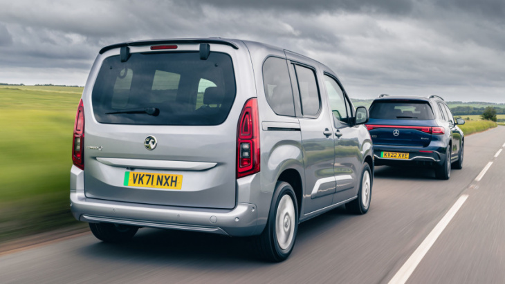android, seven-seat ev twin test: merc eqb vs vauxhall combo life electric
