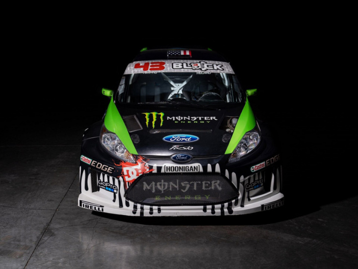 ken block's ford fiesta is selling at rm sotheby's miami auction