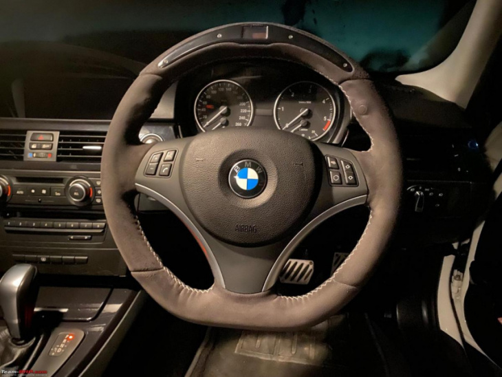 sprucing up my bmw 320d: how i cleaned up an alcantara steering wheel
