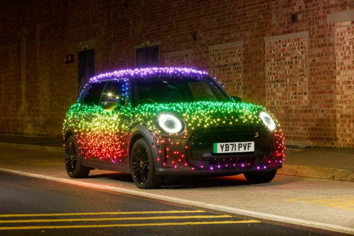 festive mini covered in 3,000 leds returns for 2022