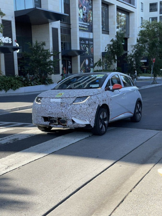 byd dolphin – likely to be australia’s first sub $40,000 ev – seen on sydney streets