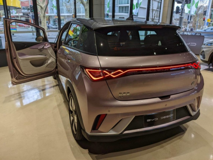 byd dolphin – likely to be australia’s first sub $40,000 ev – seen on sydney streets