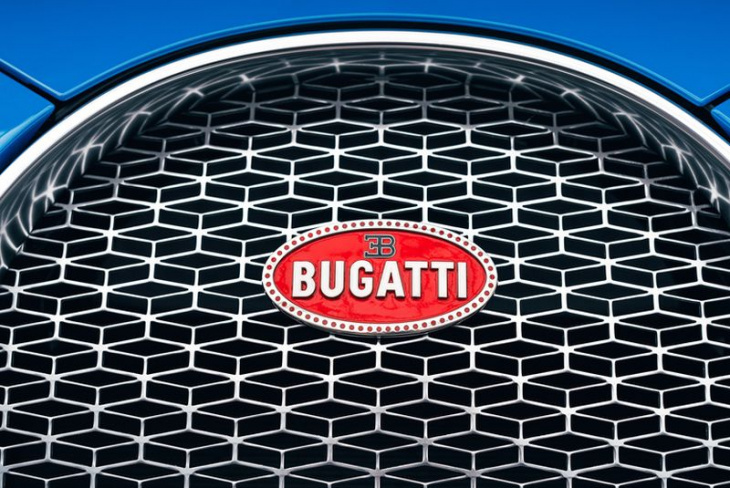don't bend the bugatti — a new bonnet costs a fortune