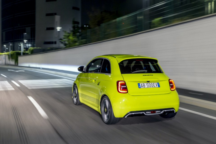 abarth goes electric with 'better than petrol' version of fiat's 500
