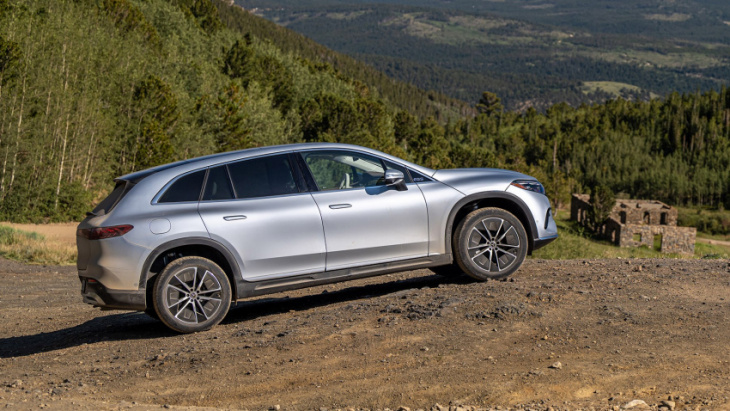 mercedes-benz eqs suv review: the high-rise electric limo