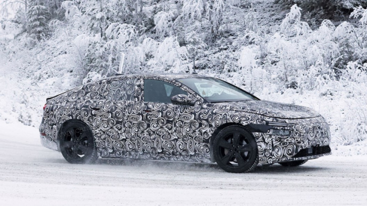 audi a6 e-tron: next year's new electric tesla fighter spied