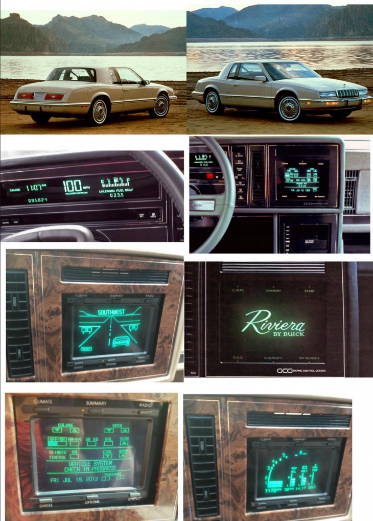 android, buick's 1986 riviera undercut modern infotainment by decades