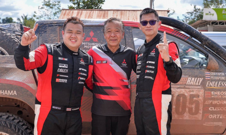 mitsubishi ralliart wins big at asia cross country rally 2022