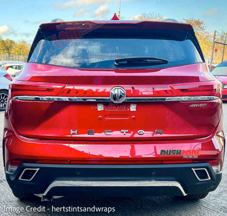 2023 mg hector facelift exterior leaks – new front and rear