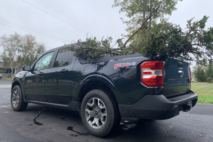 fiona and a ford: cleaning up after a maritime hurricane with the ford maverick