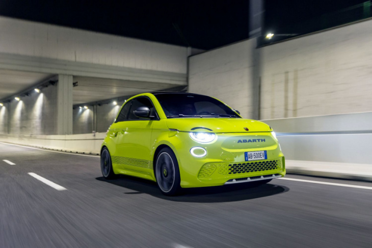 2023 fiat 500e abarth is amplified with a sound generator