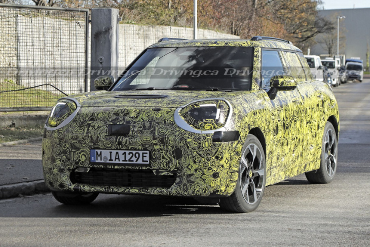android, all-electric mini aceman crossover spied testing in munich