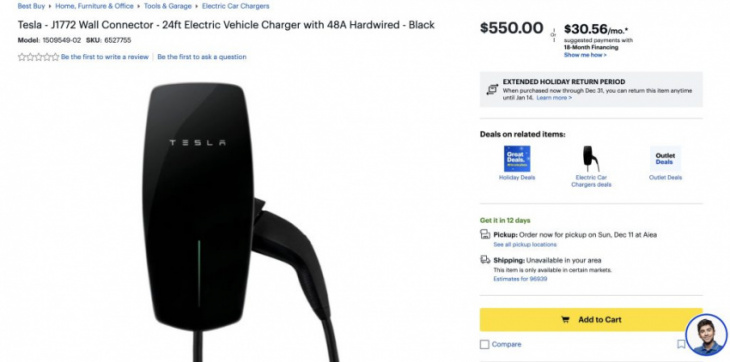 tesla wall connector chargers now available on best buy