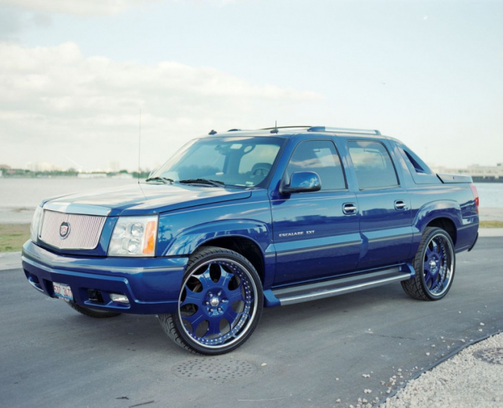 2002-2013 cadillac escalade ext: the history of the caddy luxury pickup truck