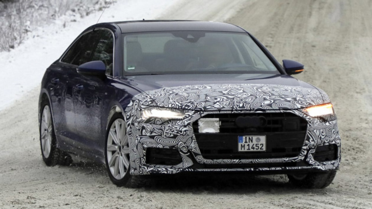 new 2023 audi a6 facelift caught testing