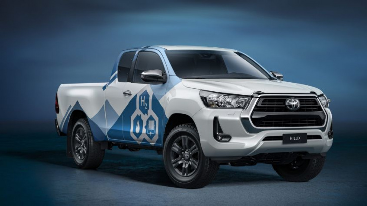 hydrogen toyota hilux pick-up truck gets the green light