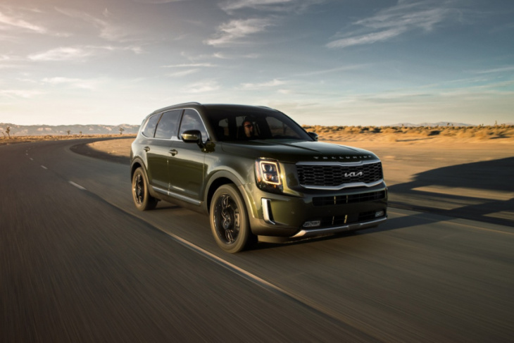 3 american made suvs tied with the 2022 kia telluride for no. 1