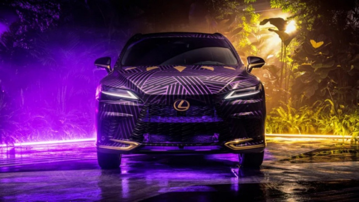 adidas designed a gorgeous lexus rx 500h f sport to celebrate black panther: wakanda forever
