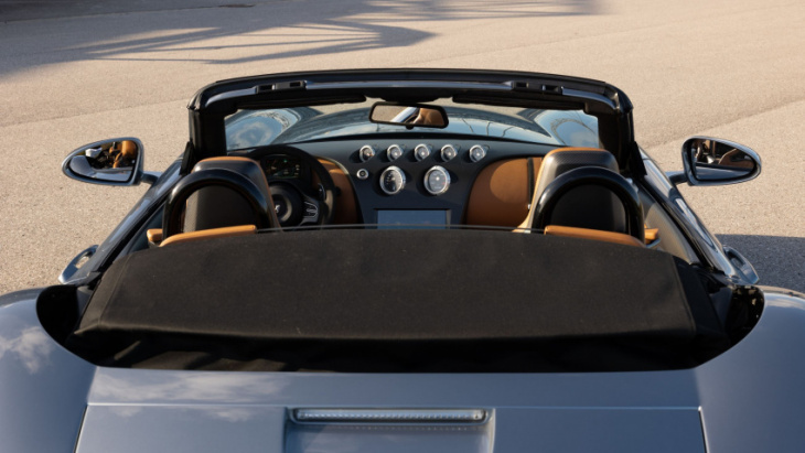 this retro ev roadster combines futuristic tech and throwback styling