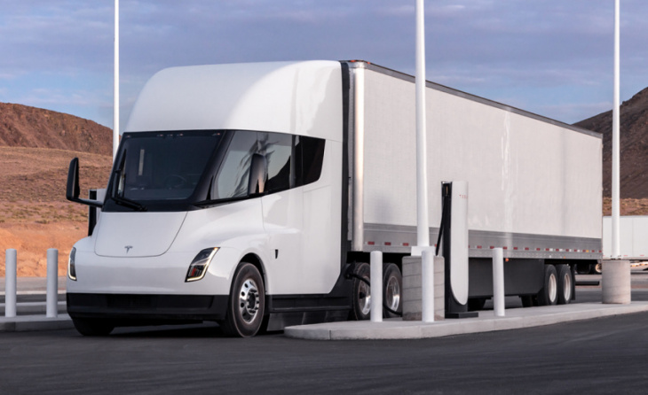 tesla launches its first electric trucks