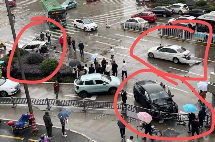 another out of control tesla model y in china crashes, killing two