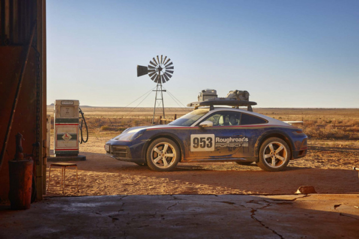 it takes 34 hours to complete the porsche 911 dakar's two-tone paint